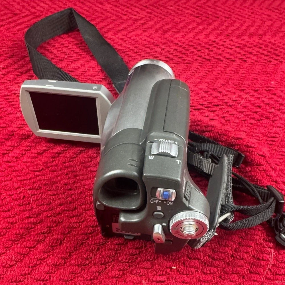 Panasonic VDR-D100 DVD Palmcorder Camcorder 30x Optical Zoom Silver Grey VDRD100